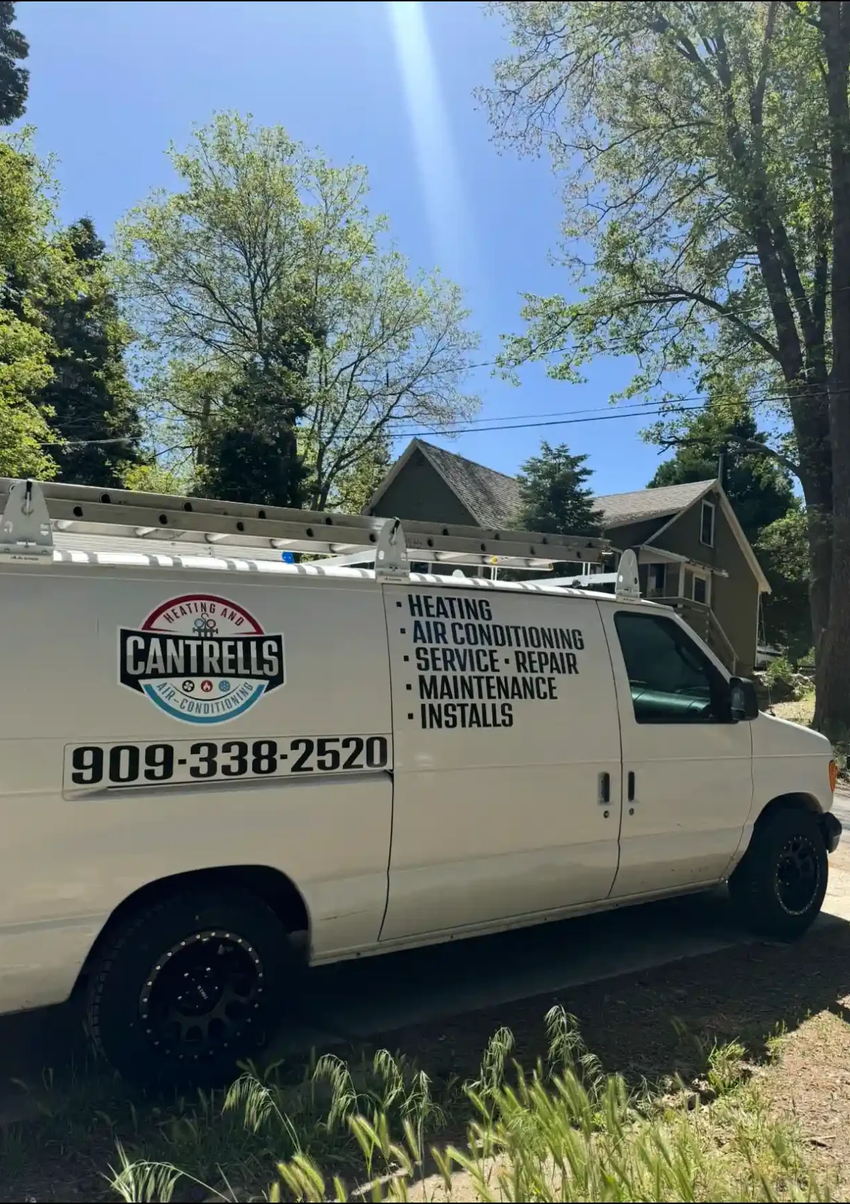 Cantrells Heating and Air-Conditioning van